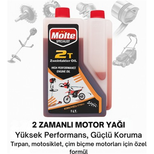MOLTE 2 ZAMANLI MOTOR YAĞI 1 LT